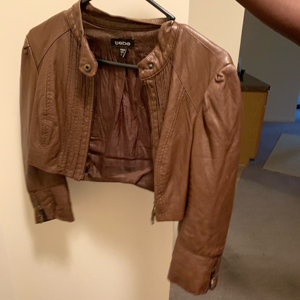 Bebe leather jackets size small